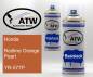 Preview: Honda, Redline Orange Pearl, YR-577P: 400ml Sprühdose + 400ml Klarlack - Set, von ATW Autoteile West.